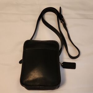 Coach Vintage Black Leather Crossbody Bag